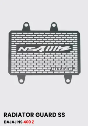 bajaj-ns-400-z-radiator-guard-black-rd-934-stainless-steel Radiator Guard for Bajaj NS400Z Black Stainless Steel