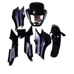black-blue-full-body-kit-for-hero-super-splendor-ui46 Black Blue Body Kit for Hero Super Splendor UI46