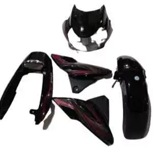 Bajaj Discover 150cc Body Kit Black Red