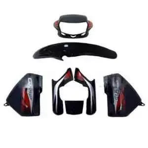 black-red-full-body-kit-for-honda-cd-deluxe-u05 Honda CD Deluxe U05 Full Body Kit Black Red