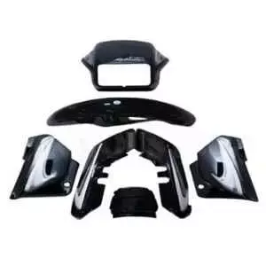 black-silver-full-body-kit-for-hero-splendor-plus-u02 Full Body Kit for Hero Splendor Plus U02