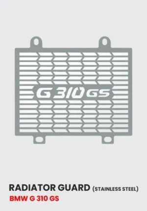 BMW G310GS Radiator Guard Stainless Steel Matt