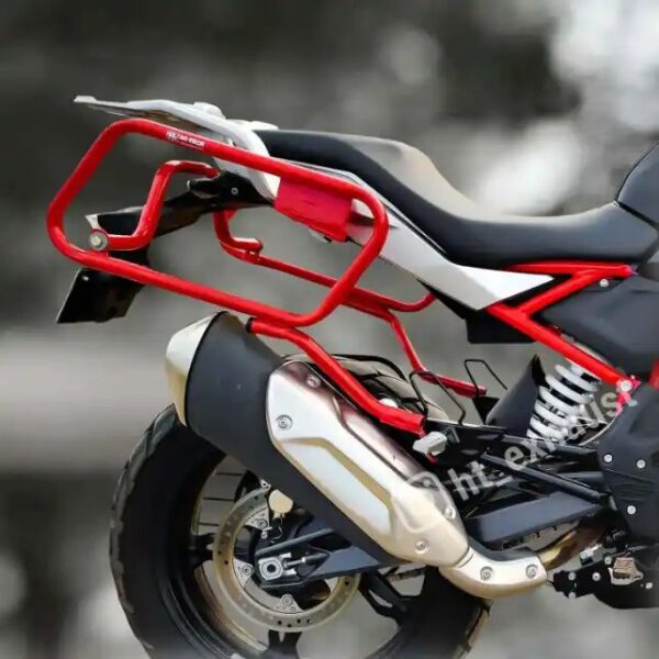 Saddle Stay for BMW G 310 GS with Red Exhaust