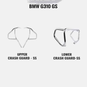 bmw-g-310gs-combo-upper-crash-guard-ss-lower-crash-guard-ss BMW G310GS Crash Guard Combo
