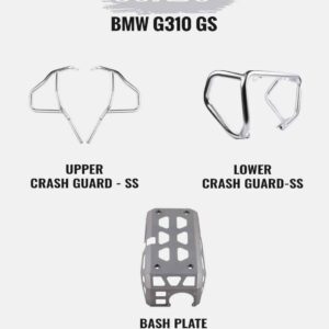 Crash Guards for BMW G310GS Silver