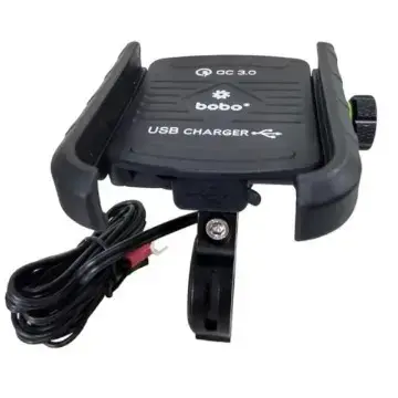 bobo-bm1-jaw-grip-mobile-phone-holder-mount-with-fast-usb-30-charger Jaw Grip Phone Mount USB Charger
