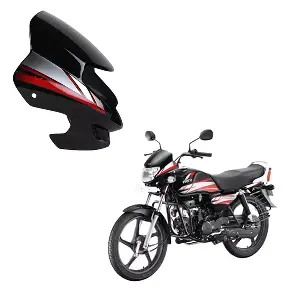 cd-delux-headlight-visor-black-and-red Headlight Visor for Harley Davidson Black Red