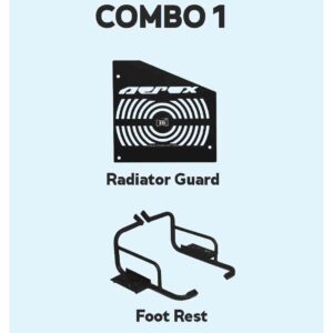 Radiator Guard Footrest HT Exhaust Combo for Aerox 155