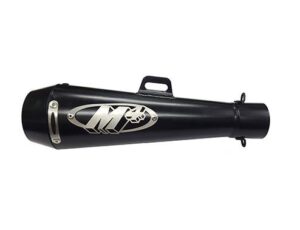 Stainless Steel Slip On Muffler 51mm Cone Fiber Tip