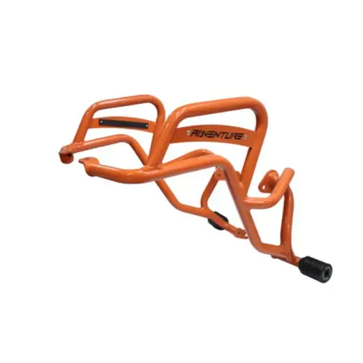 crash-guard-with-dual-sliders-orange-for-2025-ktm-adventure-250-390 Crash Guard for KTM Adventure 250 390 Orange