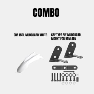 CRF150L Mudguard White for KTM ADV