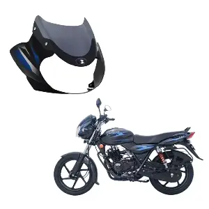 discover-100cc-headlight-visor-black-and-blue 100cc Headlight Visor Black Blue