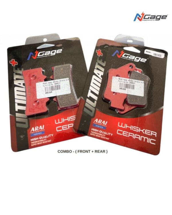 dominar-250-400-ug19-onwards-front-and-rear-whisker-ceramic-ultimate Dominar 250 400 Ug19 Ceramic Brake Pads Front Rear