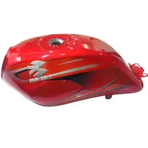 Petrol Tank for Bajaj Platina 100 Red Silver