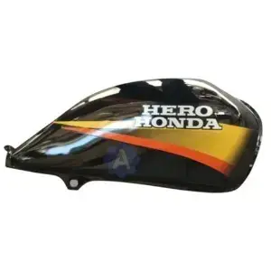 Petrol Tank for Hero CD Dawn (Black Yellow Golden)