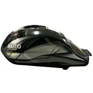 ensons-petrol-tank-for-hero-cd-deluxe-bs4-hf-deluxe-bs4-black-grey Petrol Tank for Hero CD Deluxe HF Deluxe Black Grey
