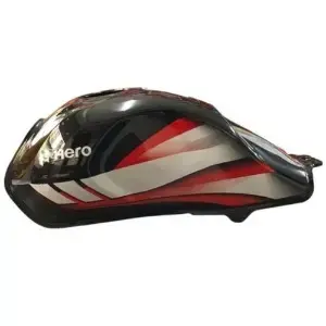 Petrol Tank for Hero CD Deluxe BS6 Black Red
