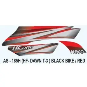 Graphics Sticker Set for Hero HF Dawn Type 3 Black
