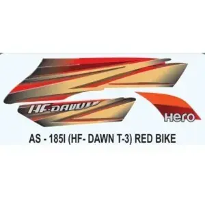 Graphics Sticker Set for Hero HF Dawn Type 3 Red