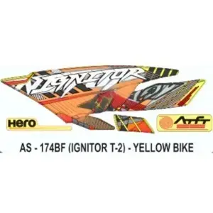 Ignitor Type 2 Graphics Sticker Set Yellow