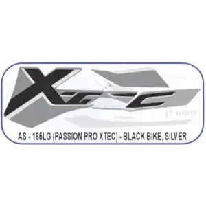 graphics-sticker-set-for-hero-passion-pro-xtec-black-vehicle-silver-1 Sticker Set for Hero Passion Pro Xtec Black