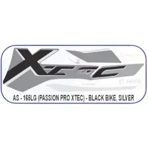 graphics-sticker-set-for-hero-passion-pro-xtec-black-vehicle-silver Graphics Sticker Set for Hero Passion Pro Xtec