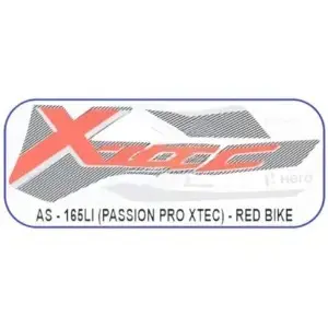 Sticker Set for Hero Passion Pro Xtec Red