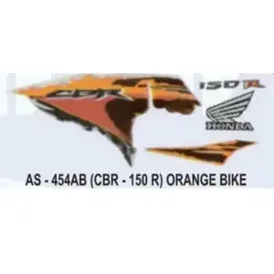 graphics-sticker-set-for-honda-cbr-150r-orange-vehicle-both-sides Graphics Kit for Honda CBR 150R Orange