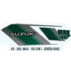 graphics-sticker-set-for-suzuki-max-100-old-model-green-vehicle-both-sides Suzuki Max 100 Graphics Sticker Set