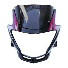 head-light-mask-compatible-compatible-for-hero-glamour-o-m-bk-red Headlight Mask for Hero Glamour OM BK Red