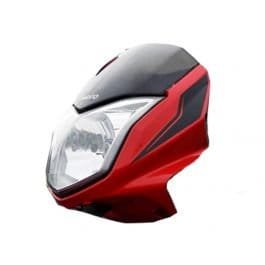Headlight Mask for Hero Splendor iSmart BK Red