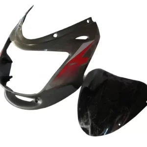 head-light-visor-mask-bajaj-caliber-115-mouse-grey-red-stk Headlight Visor for Bajaj Caliber 115