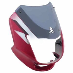 head-light-visor-mask-bajaj-ct100-deluxe-red Headlight Visor for Bajaj CT100 Deluxe Red