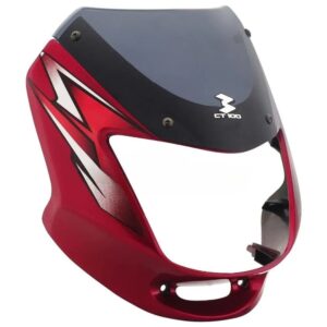 head-light-visor-mask-bajaj-ct100-n-m-latest-red Headlight Visor for Bajaj CT100 NM Red