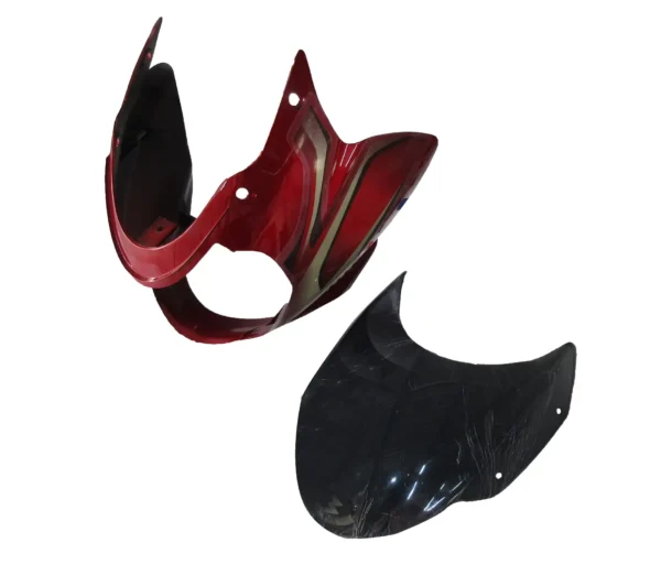 head-light-visor-mask-bajaj-discover-100cc-red Headlight Mask for Bajaj Discover 100cc Red