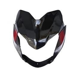 head-light-visor-mask-compatible-for-bajaj-discover-100m-bk-red Headlight Mask for Bajaj Discover 100M BK Red