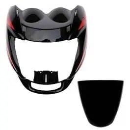 Headlight Mask for Hero Passion Pro Black Red