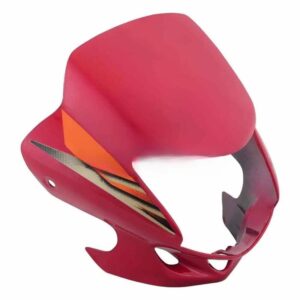 head-light-visor-mask-hero-cd-deluxe-n-m-red-orange-stk Headlight Visor Mask for Hero CD Deluxe Red Orange