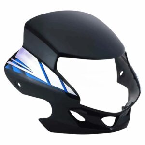 Headlight Visor for Hero HF Deluxe Type 3 Black Blue