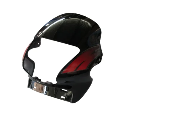 Hero Passion Plus Black Red Headlight Visor