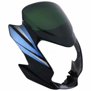 Headlight Visor for Hero Passion XPro Black Blue