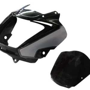 head-light-visor-mask-hero-splendor-i-smart-black-silver-stk Headlight Mask for Hero Splendor i Smart Black