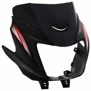 Headlight Visor for TVS Star City Plus Black