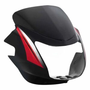 Headlight Visor for TVS Star CVTi 110cc Black Red
