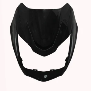Headlight Mask for TVS Victor Black Silver