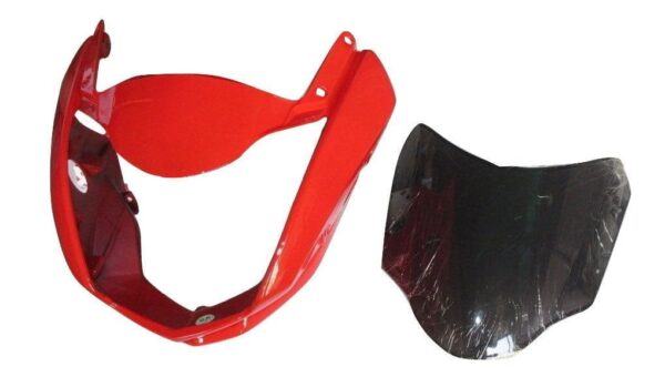 headlight-visor-fit-for-hero-cbz-xtreme-new-model-type-3-sports-red Hero CBZ Xtreme Type 3 Headlight Visor Sports Red