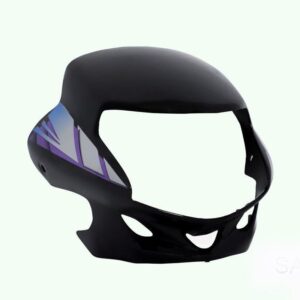 headlight-visor-fit-for-hero-hf-deluxe-type-3-black-purple-sticker Headlight Visor for Hero HF Deluxe Type 3