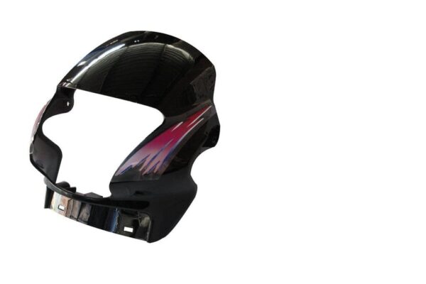 Headlight Visor for Hero Passion Black Pink Sticker