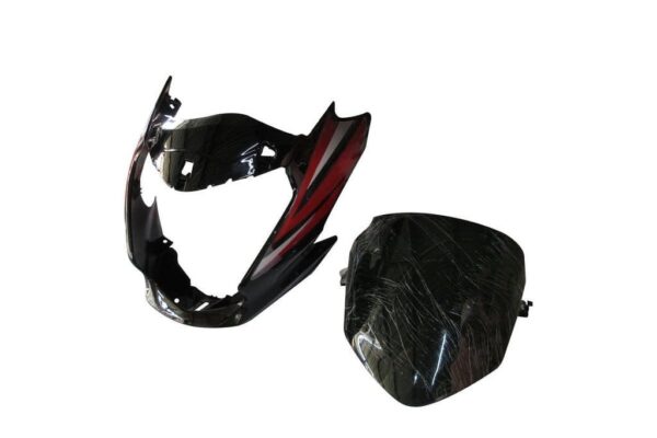 headlight-visor-fit-for-hero-passion-xpro-black-red-sticker Headlight Visor for Hero Passion XPro Black