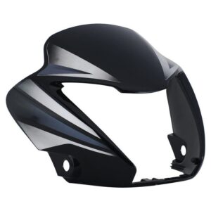 Headlight Visor for Hero Splendor NXG Black Silver